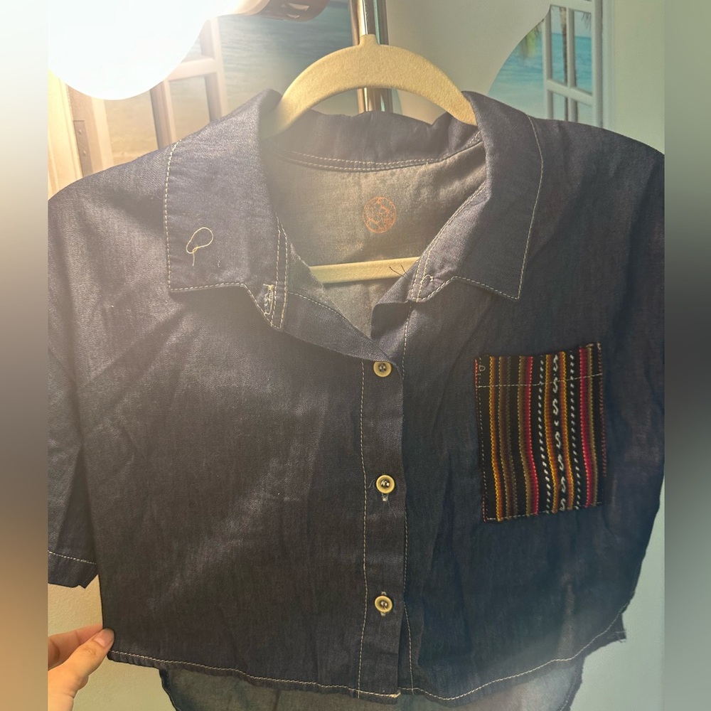 Jean like cute top